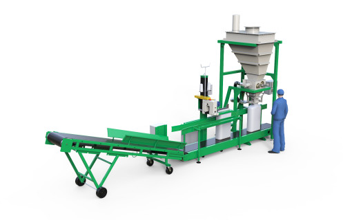 Линия фасовки в открытые мешки до 50 кг малой производительности